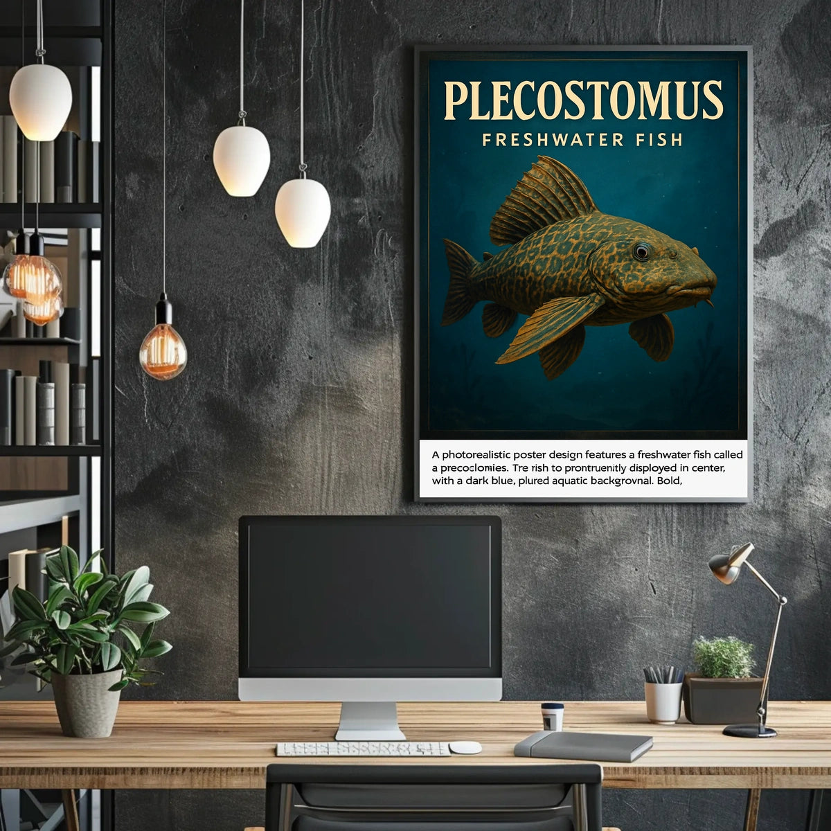 Plecostomus Freshwater Fish Poster