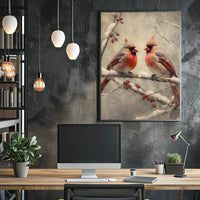 Winter Cardinals Poster