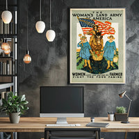Women Empowerment in Agriculture: WWI Era Propaganda Poster
