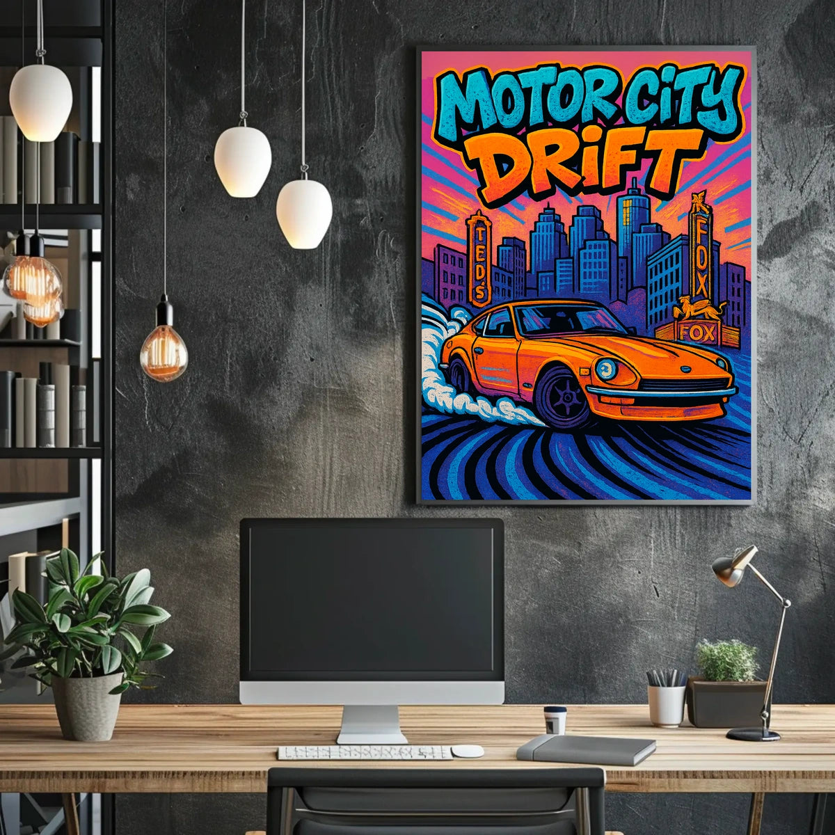 Motor City Drift Poster