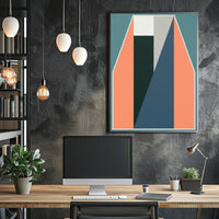 Geometric Abstraction Poster Modern Minimalist Print