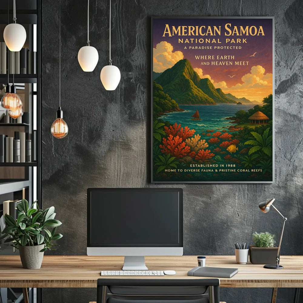 National Park of American Samoa Conservation Poster