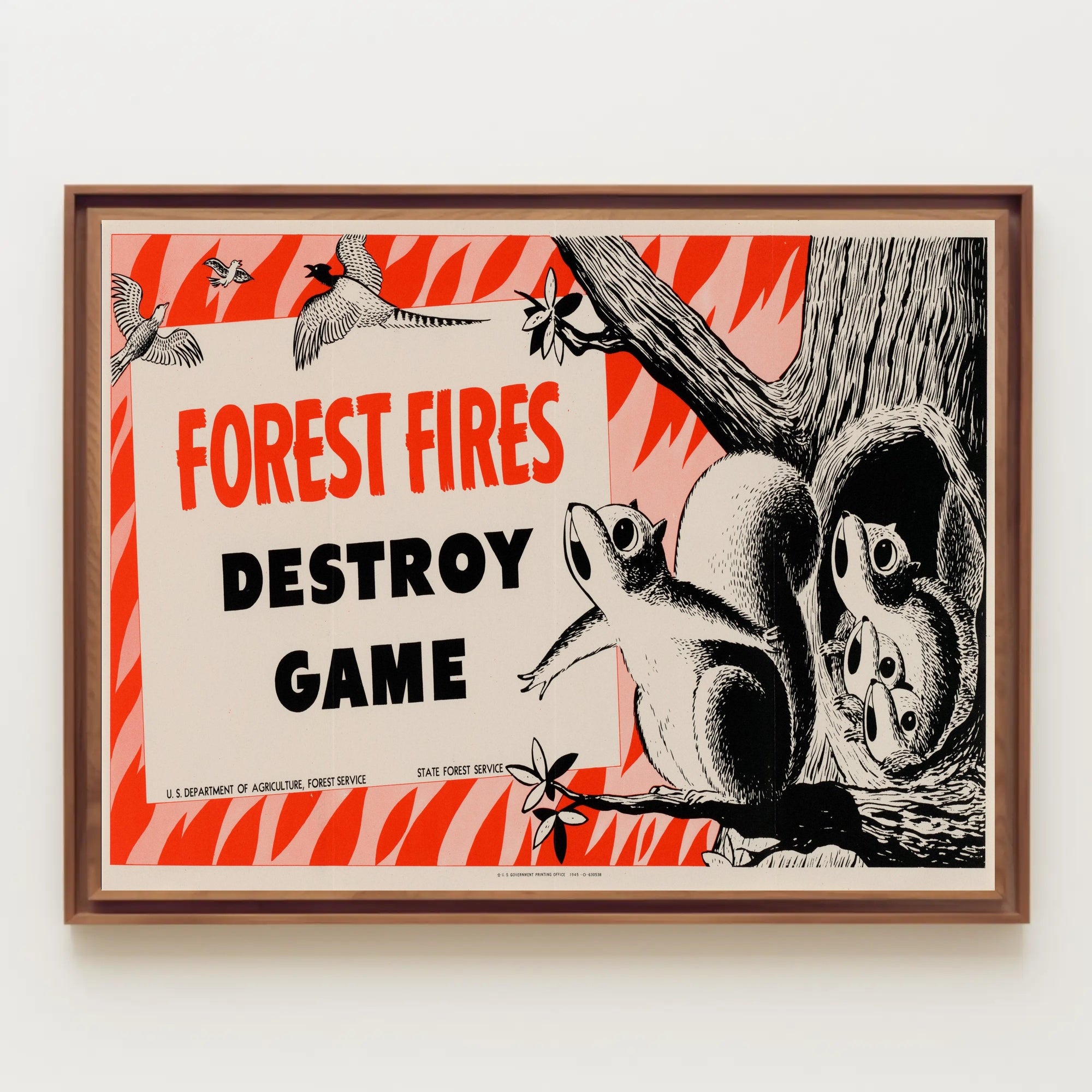 Forest Fire Warning Poster PosterGoat