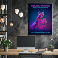 Orchid Mantis Mystic Hunter of Nature Poster