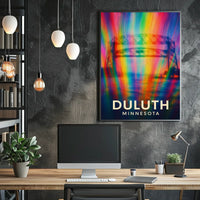 Duluth Minnesota Scenic Wanderlust Digital Painting Poster