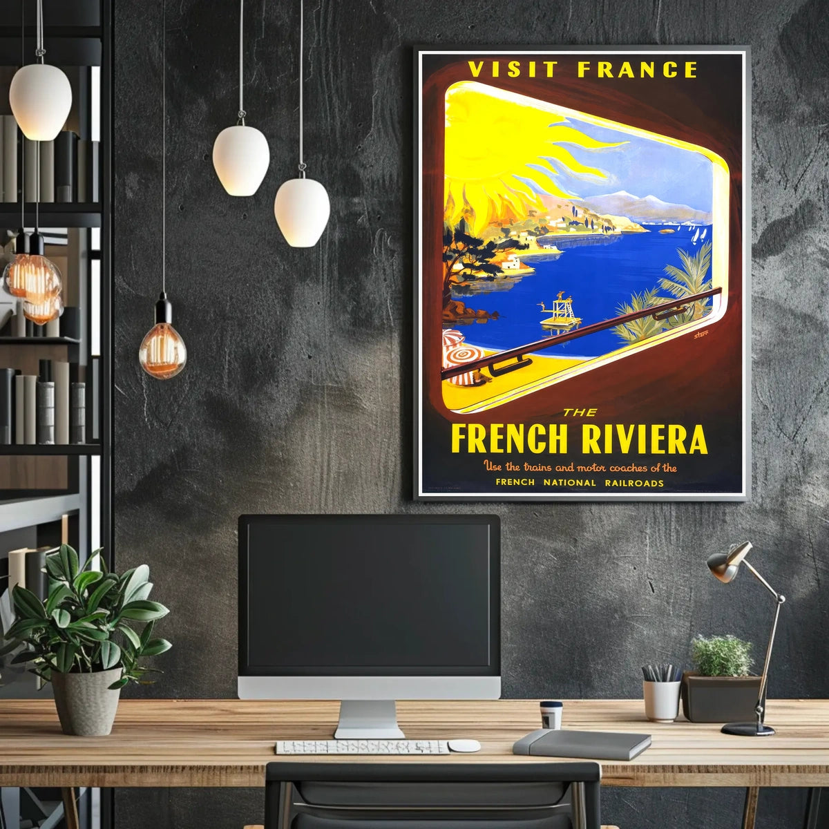 Visit France The French Riviera Poster