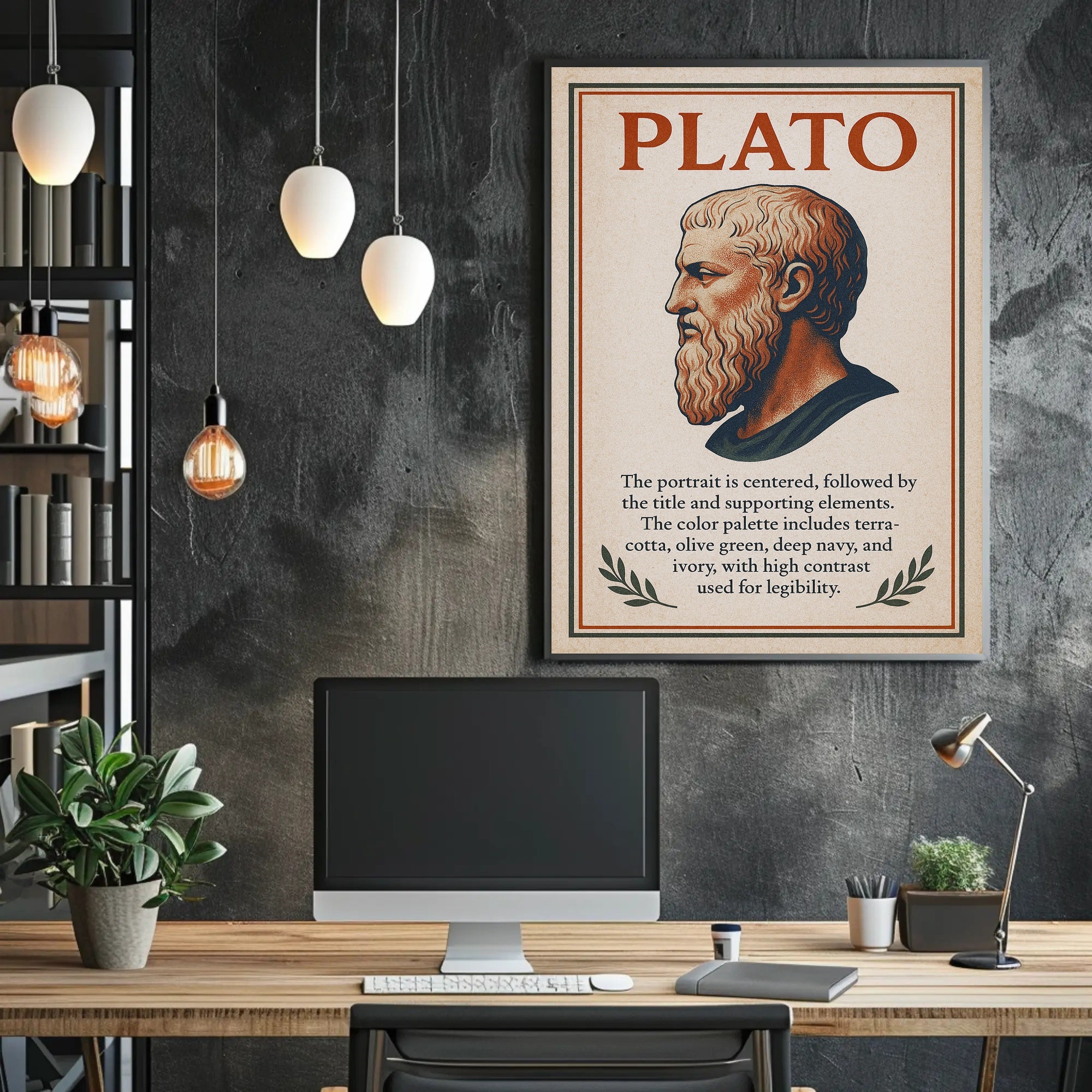 Plato Philosophical Icon Poster PosterGoat