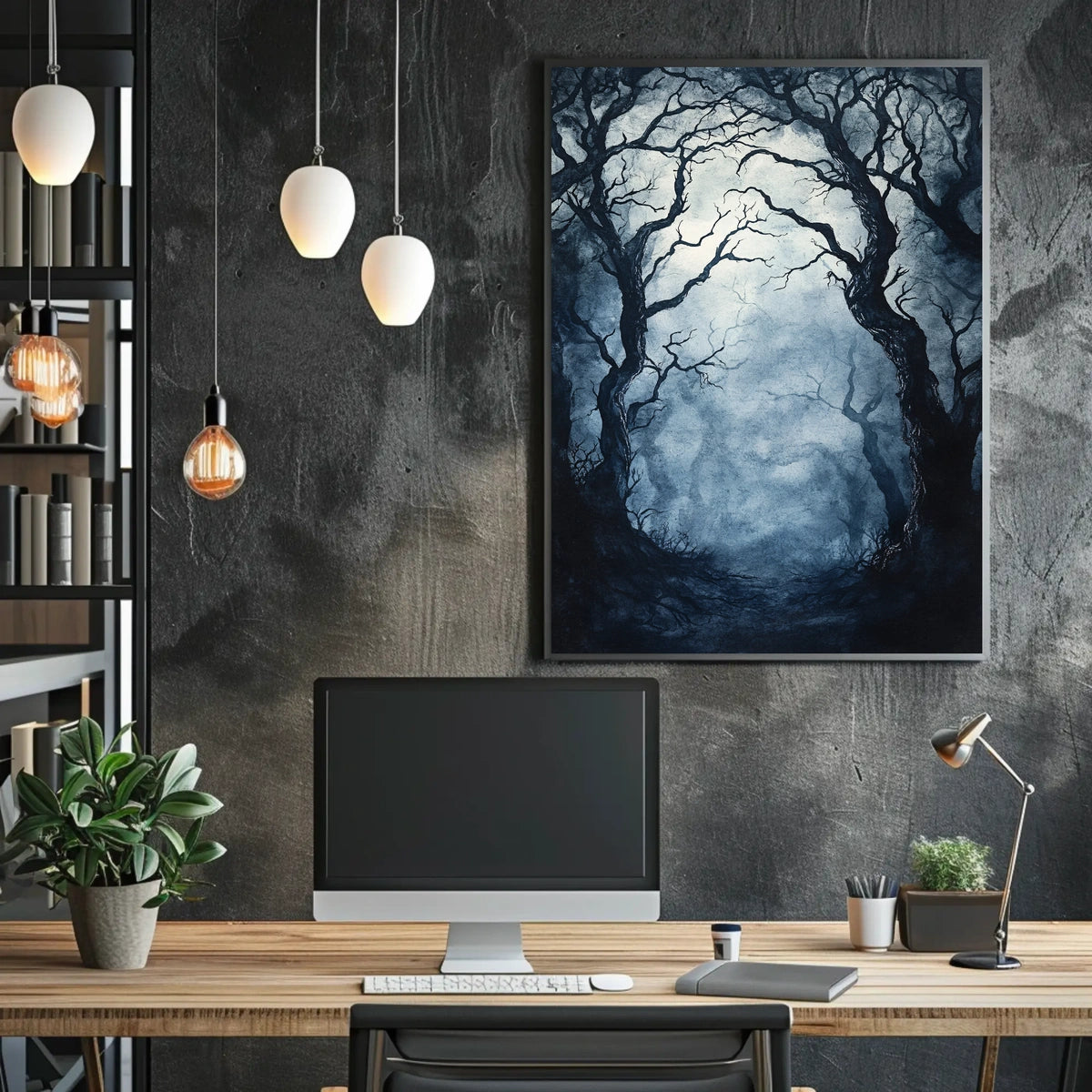 Enchanted Forest Mystique: Mystical Artistic or Pop Culture Poster
