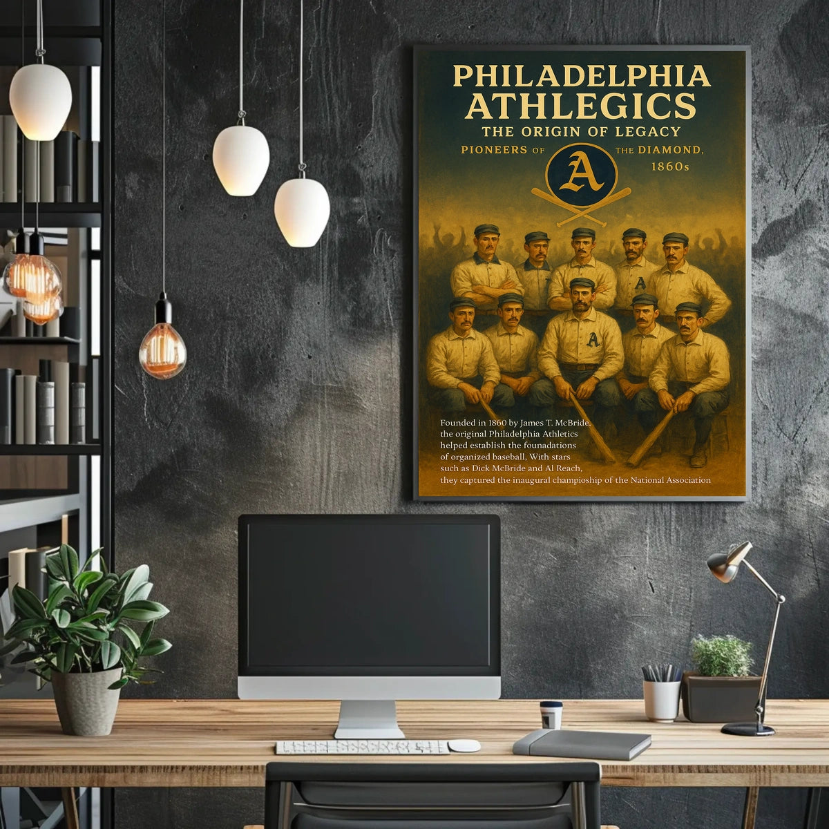 Philadelphia Athletics The Origin Of Poster