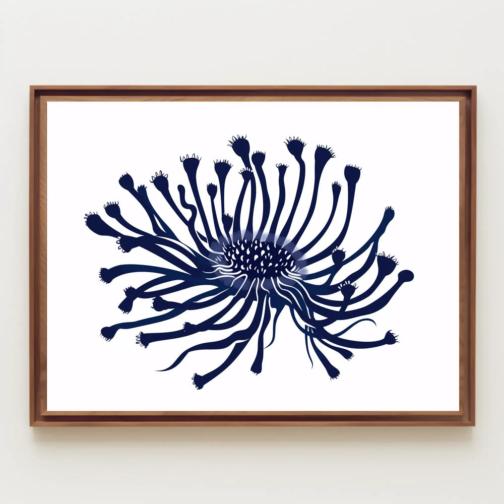 Abstract Botanical Poster: Modern Flower Design
