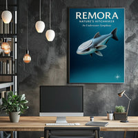 Remora Nature’s Hitchhiker Poster PosterGoat