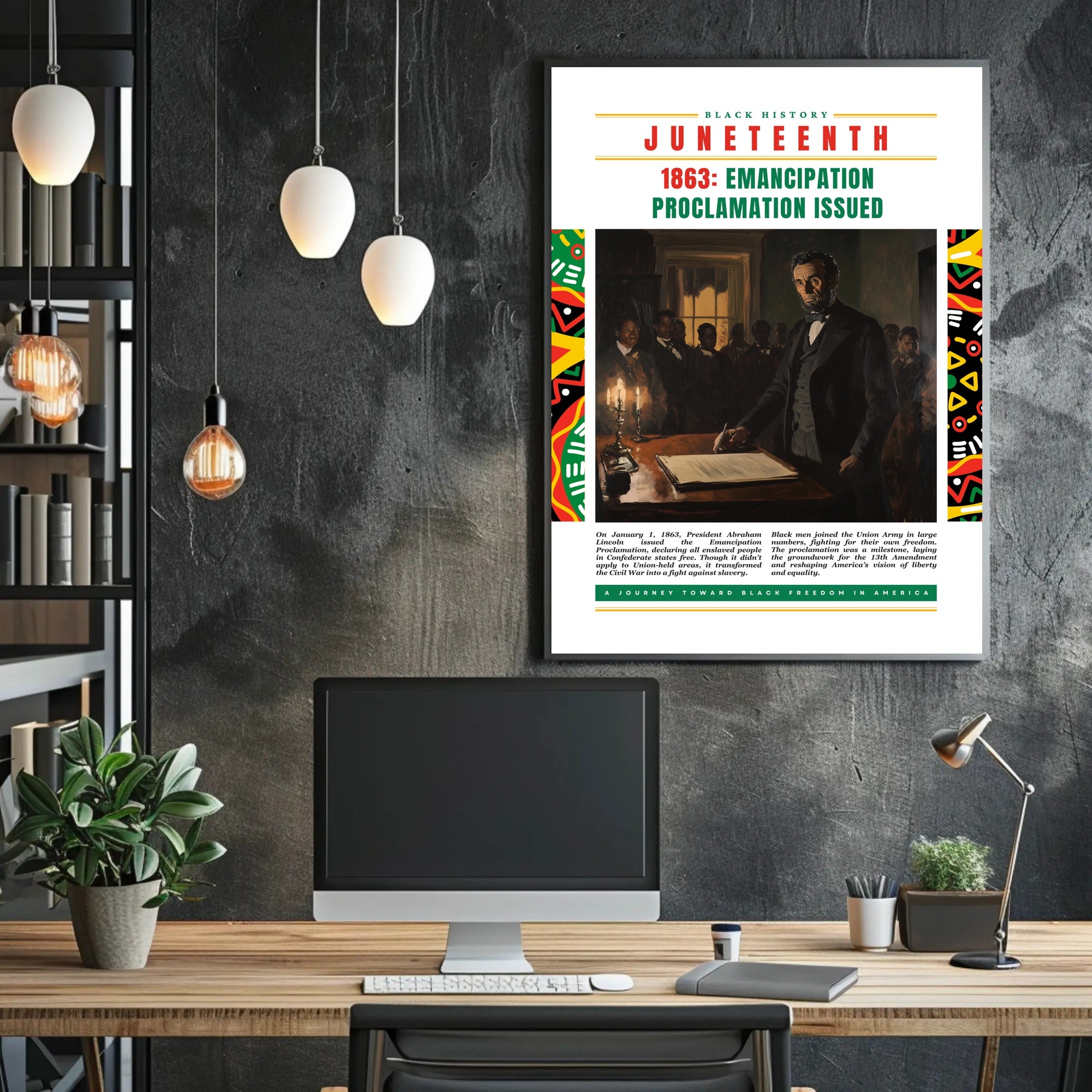 Emancipation Proclamation Commemorative Art: Historical or Presidential Poster