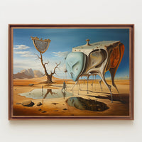 Surreal Dreamscape in a Desert Artistic Poster