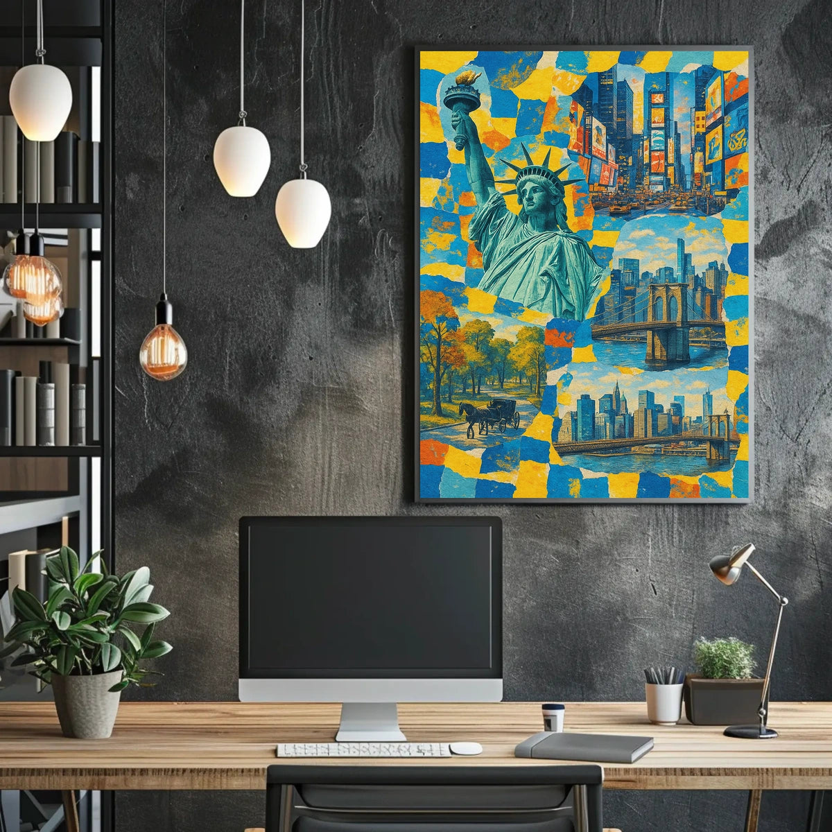 New York City Vibes Poster 18x24 Wall Art Decor NYC
