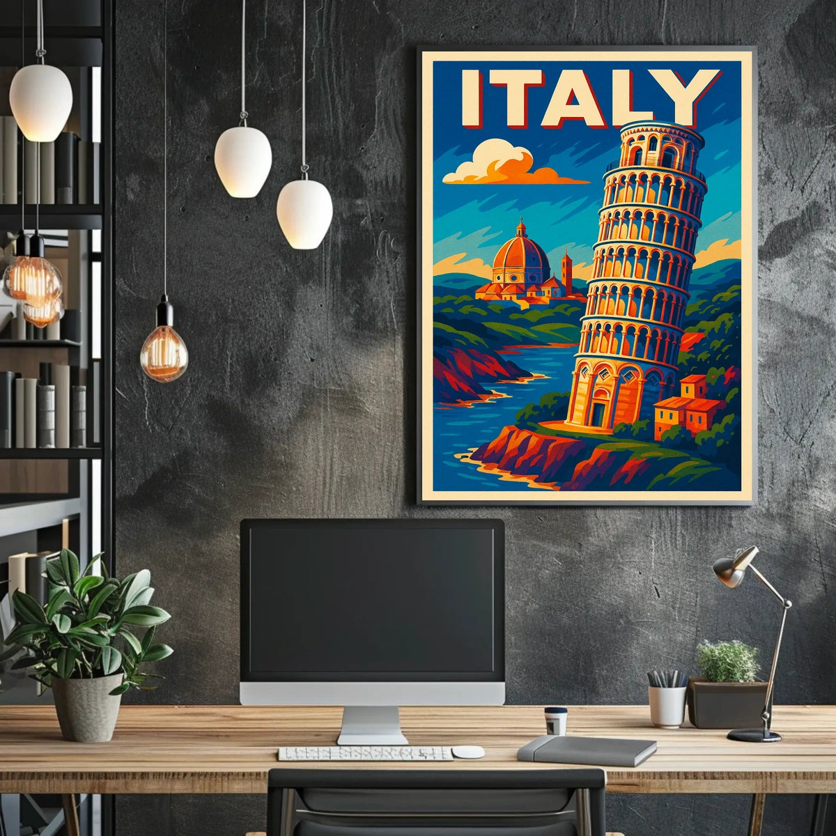Vibrant Italy Travel Poster