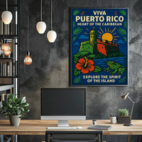 Viva Puerto Rico Heart of the Caribbean Poster PosterGoat
