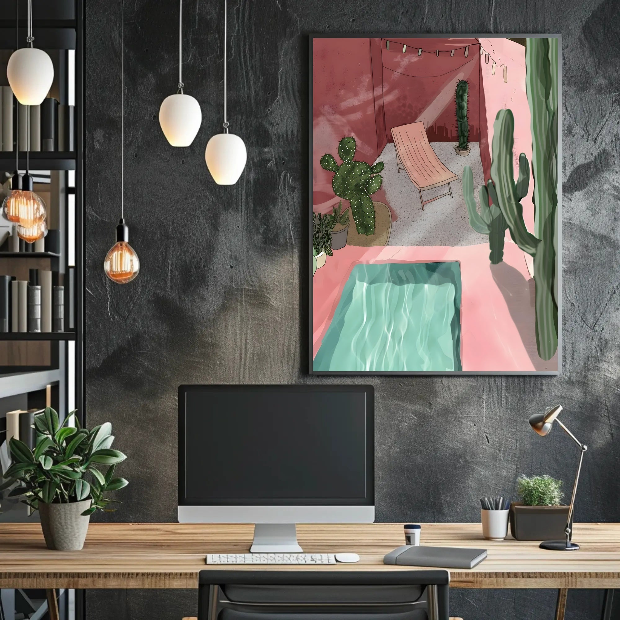 Desert Oasis Retreat Poster