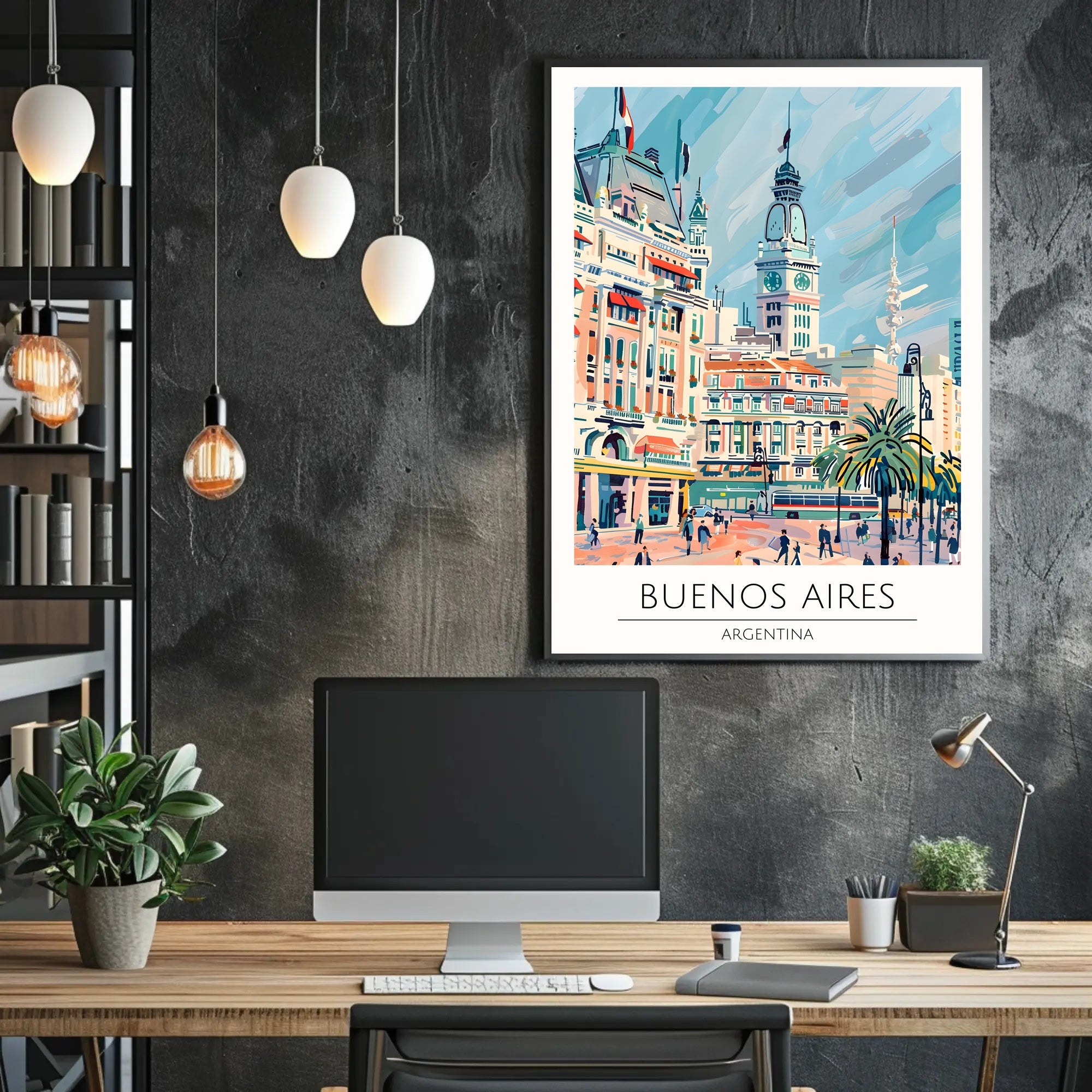 Buenos Aires Cityscape Poster PosterGoat