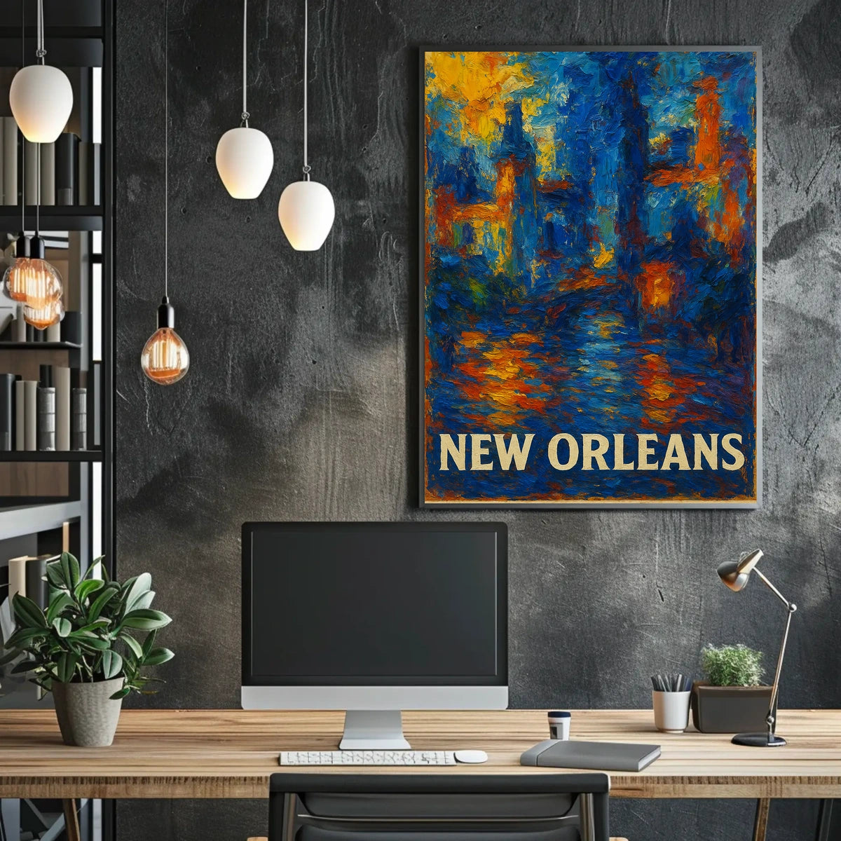 New Orleans A Vibrant Impression Poster