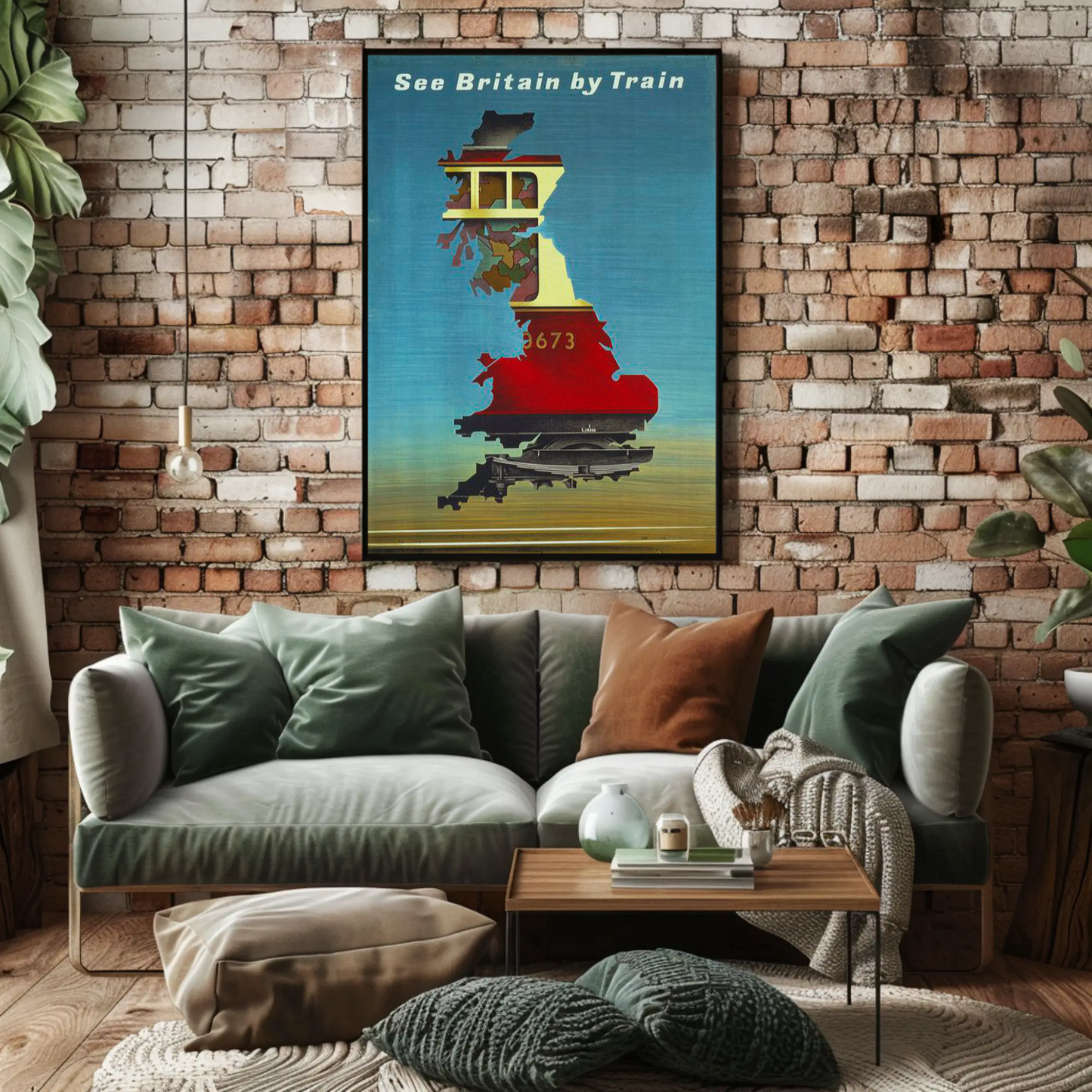 See Britain by Train - Vintage Travel Poster