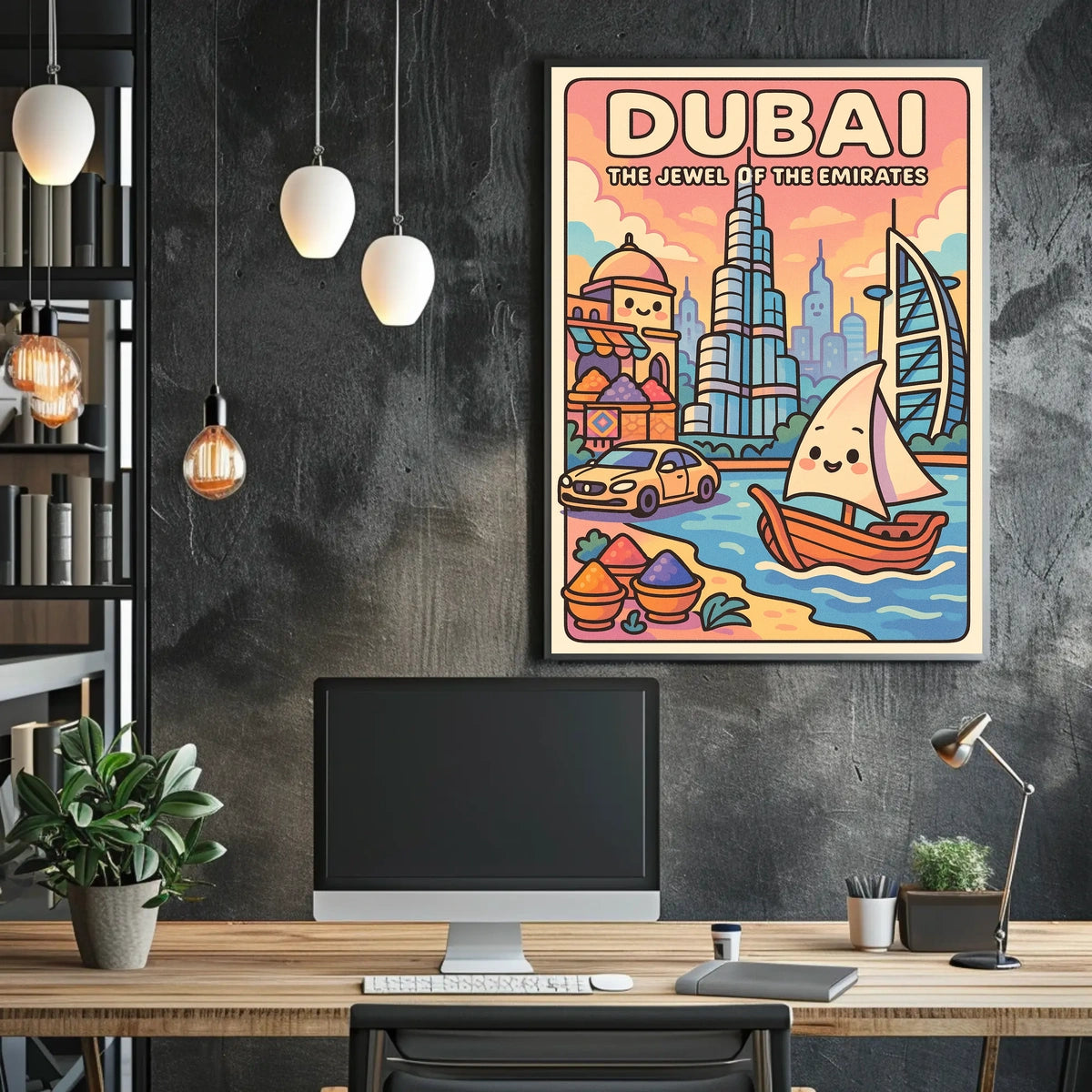 Dubai The Jewel of the Emirates Poster