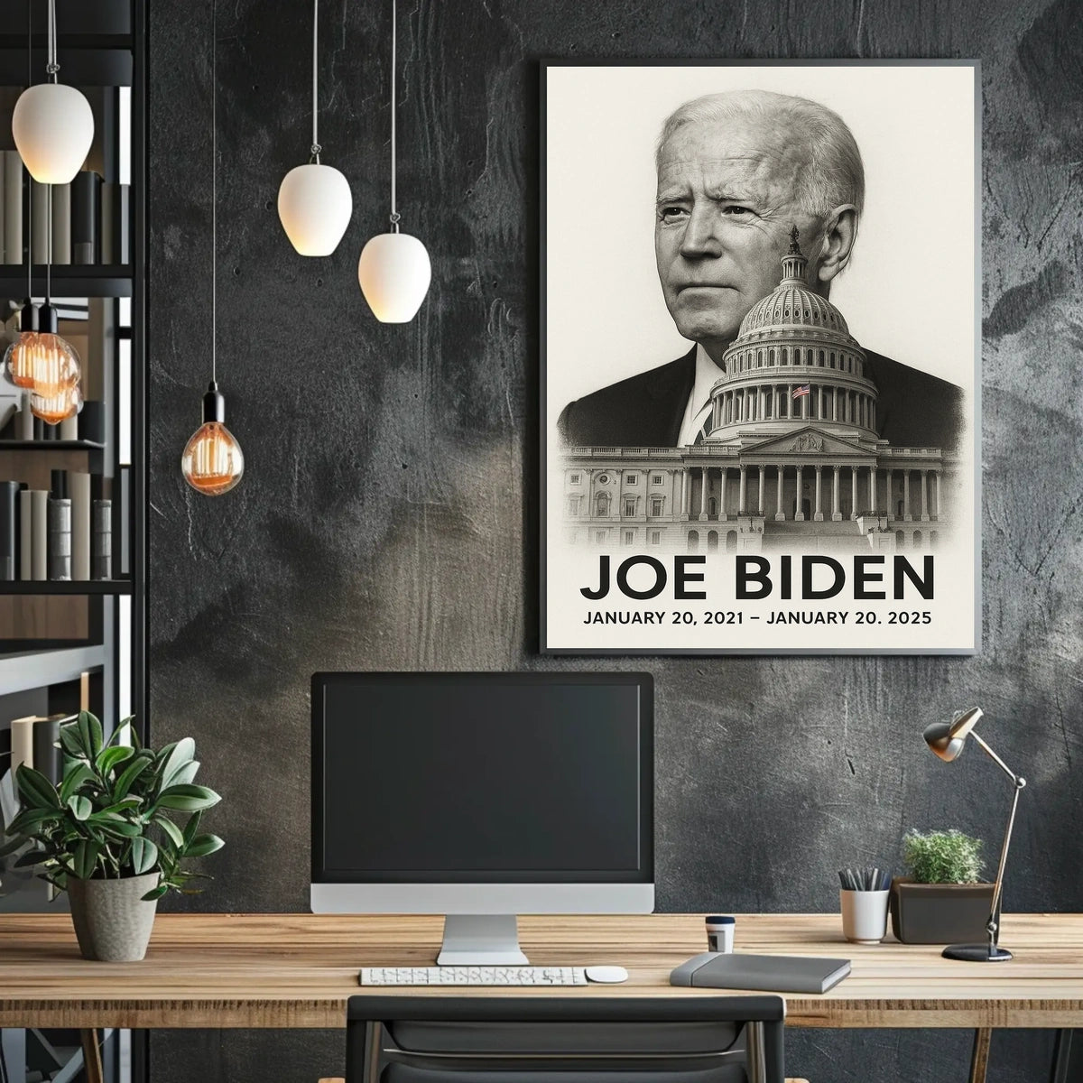 Joe Biden 46th President of the United States Reflections Poster