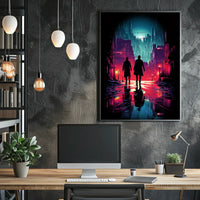 Neon Noir Cityscape Poster