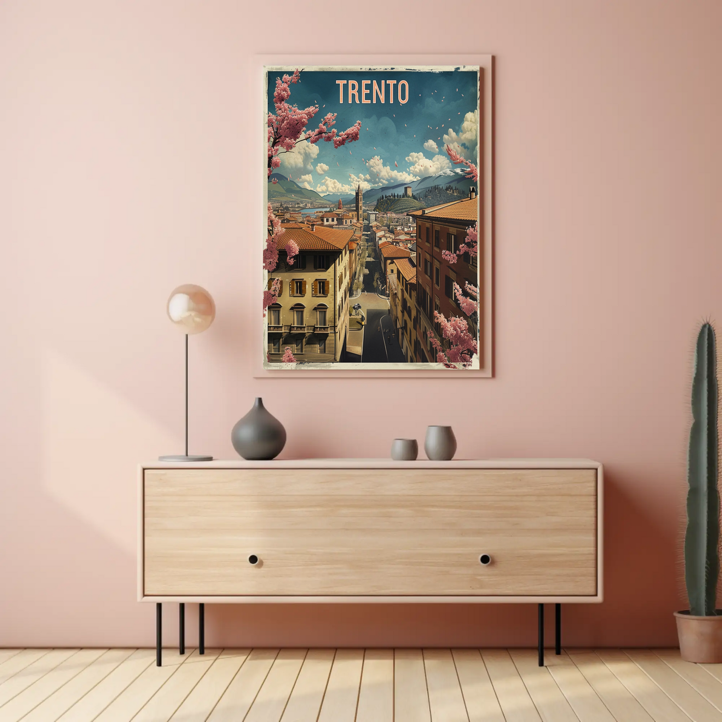 Springtime In Trento Italy Travel Poster