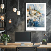 Scenic Harbor View of Hvar Croatia Travel Poster PosterGoat