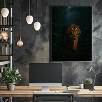 Majestic Tiger in the Jungle Poster