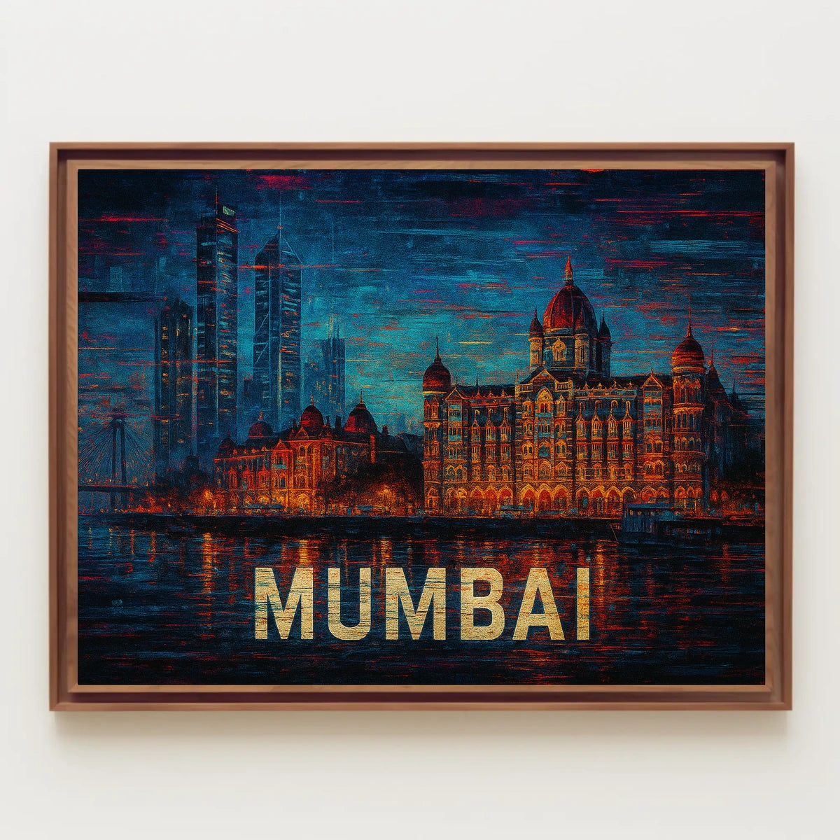 Mumbai Skyline Art Poster