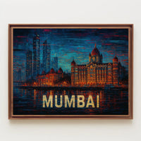 Mumbai Skyline Art Poster
