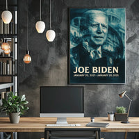 Joe Biden 46th President of the United States Double Exposure Poster