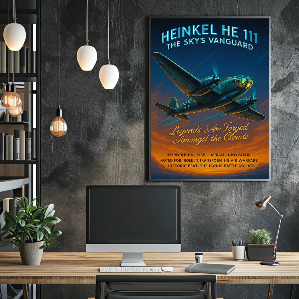 Heinkel He 111 The Skys Vanguard Poster
