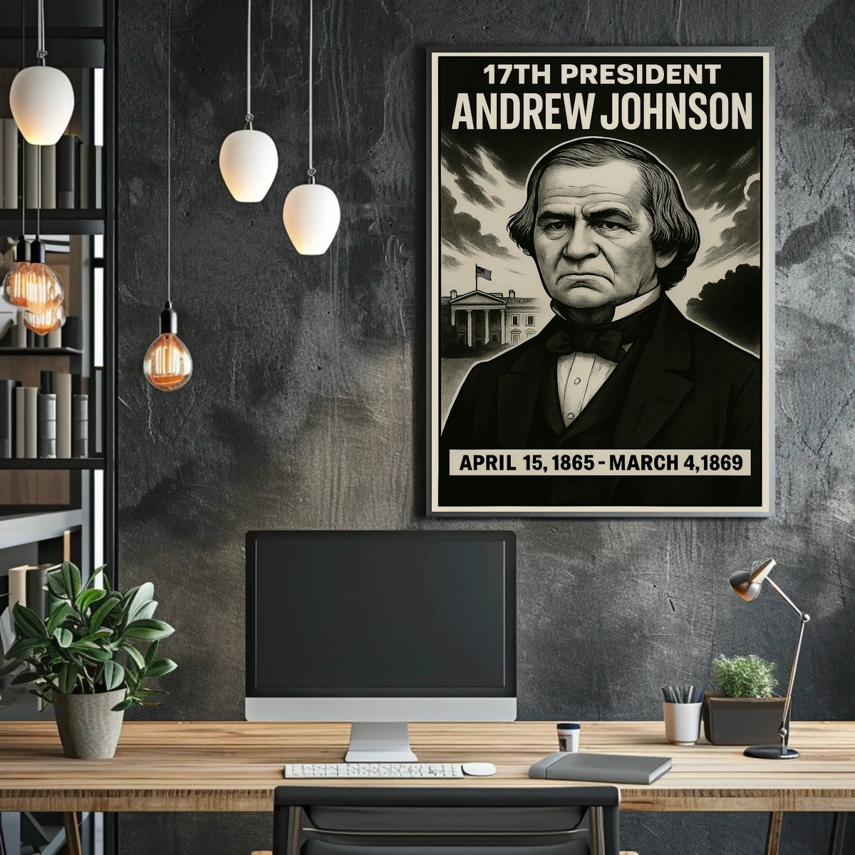 Andrew Johnson 17Th President Poster