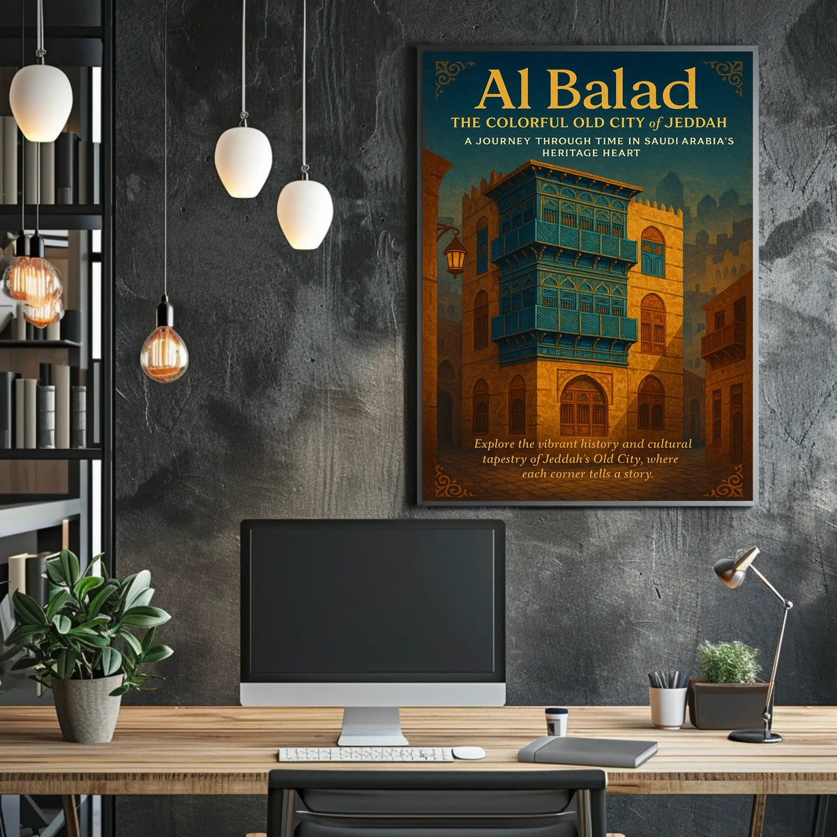 Al Balad The Colorful Old City Of Poster