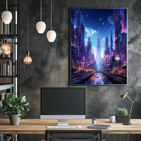 Futuristic Cityscape Poster