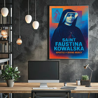 Saint Faustina Kowalska Apostle of Divine Mercy Poster