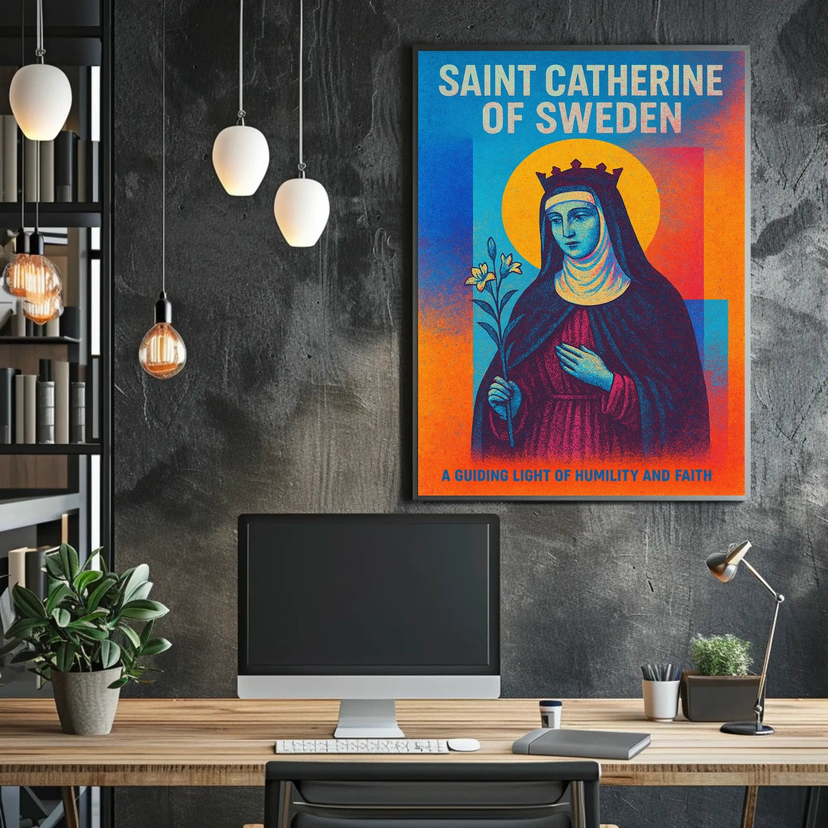 Saint Catherine of Sweden Poster