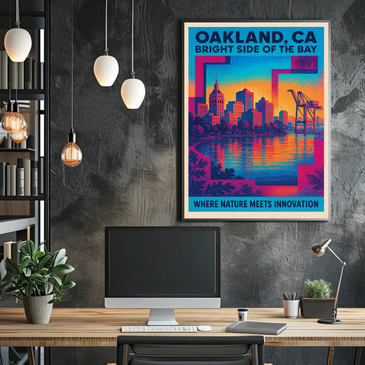 Oakland Bright Side Of The Bay Poster