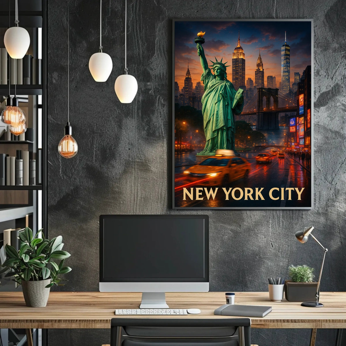 Statue of Liberty New York City Poster Classic Wall Art