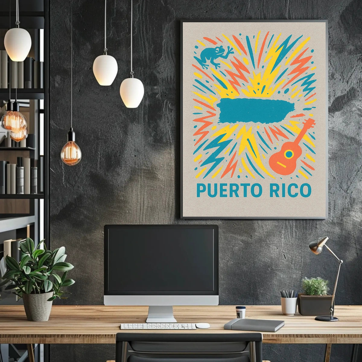 Vibrant Puerto Rico Poster For Home Decor Lovers Travel Art