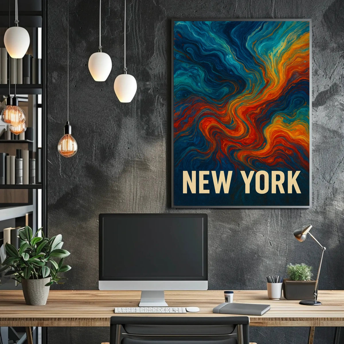 New York Abstract Expression Abstract Poster