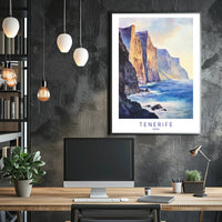 Majestic Cliffs of Tenerife Poster PosterGoat