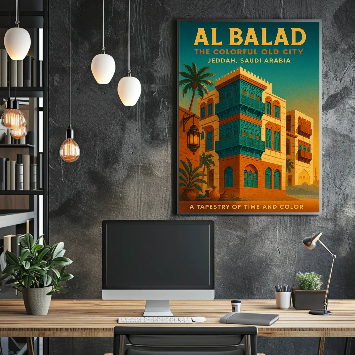 Al Balad The Colorful Old City Poster