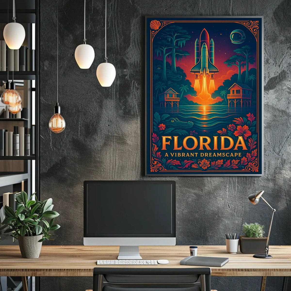 Florida A Vibrant Dreamscape Poster