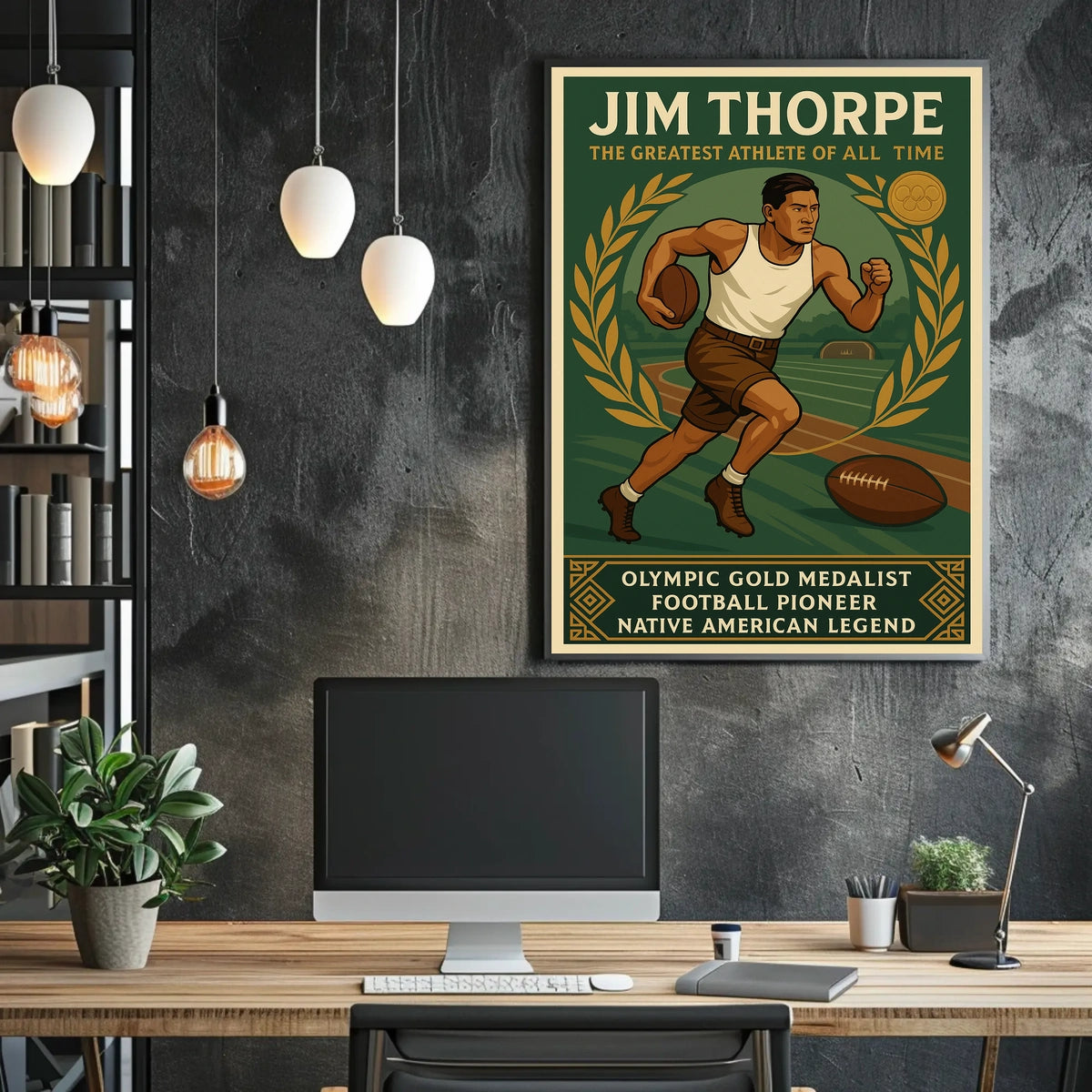 Jim Thorpe A Legendary Athlete Poster