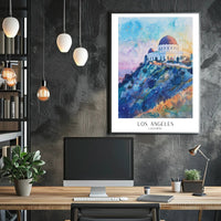 Los Angeles Skyline Poster PosterGoat