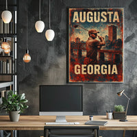 Augusta Georgia Golf Scenic Heritage Wall Art Print Inspired Wanderlust Home Decor Poster