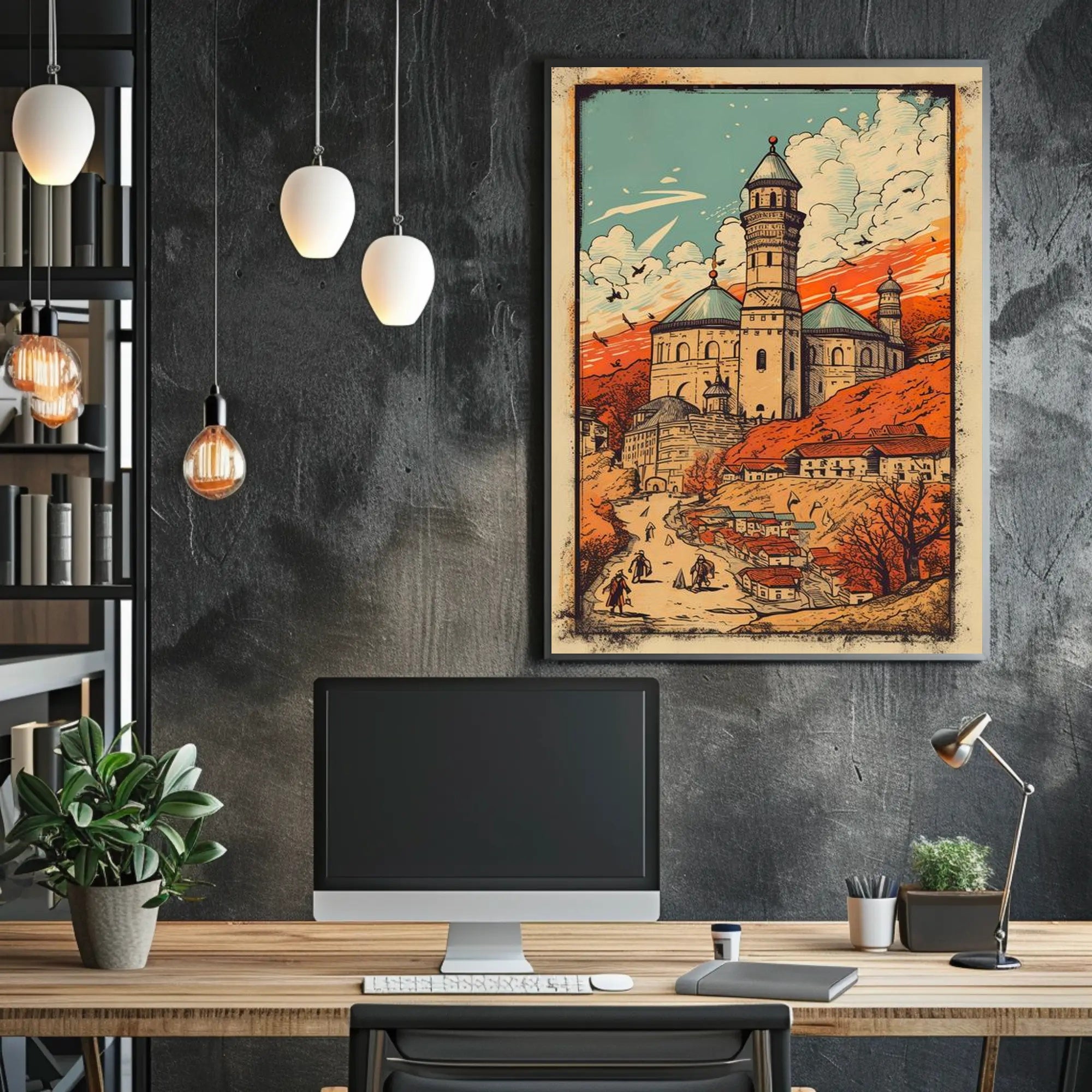 Enchanted Castle in the Hills Poster